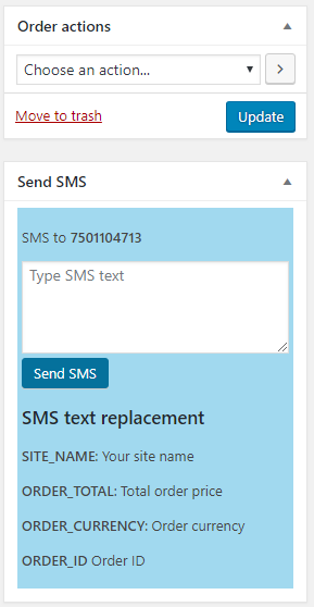 MSG91 WooCommerce SMS notification