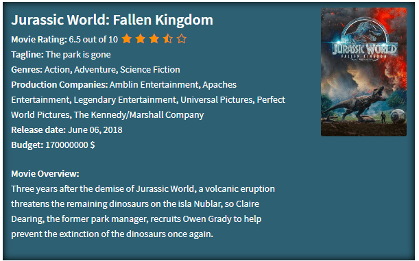 IMDB Movie WordPress Plugin Blue